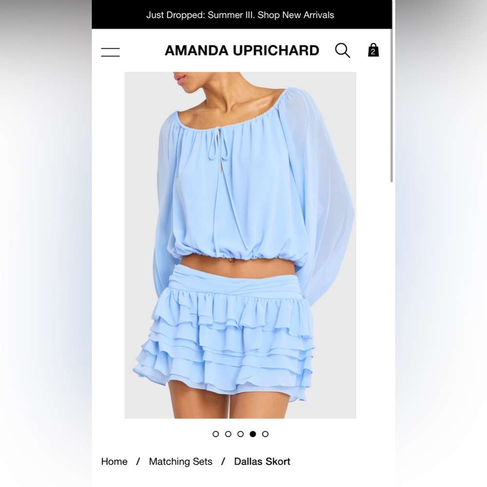 Amanda Uprichard Dallas Top and Skort